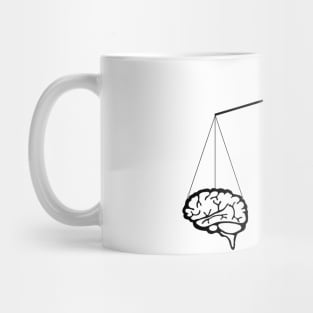 Brain vs heart Mug